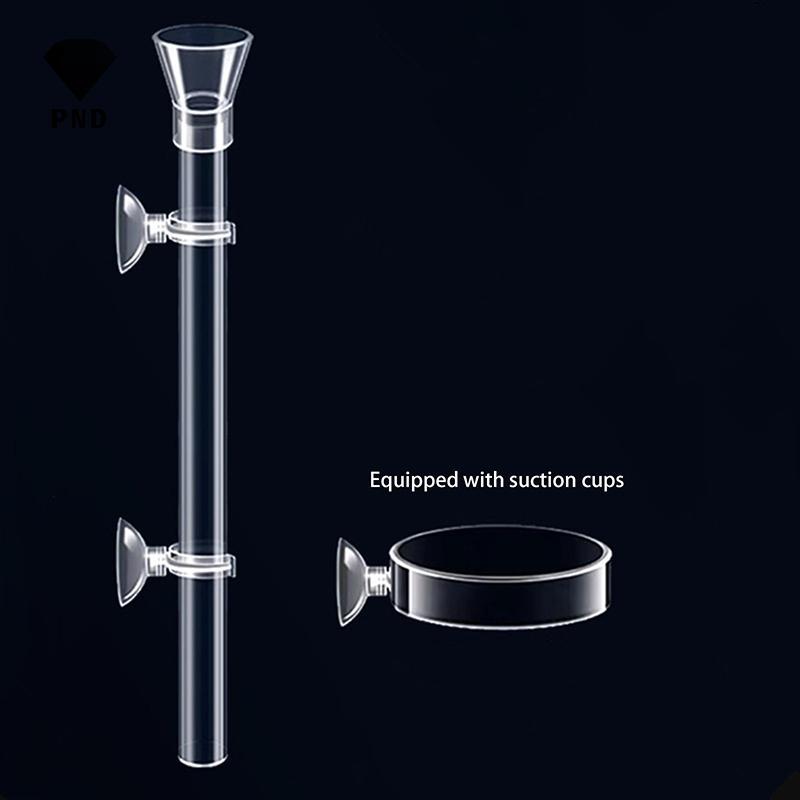 PND อะคริลิค Aquarium Feeder Tube จานโปร่งใสถังปลากุ้งหอยทากกุ้งอาหาร Feeder ชาม Feeding อุปกรณ์เสริม raoog