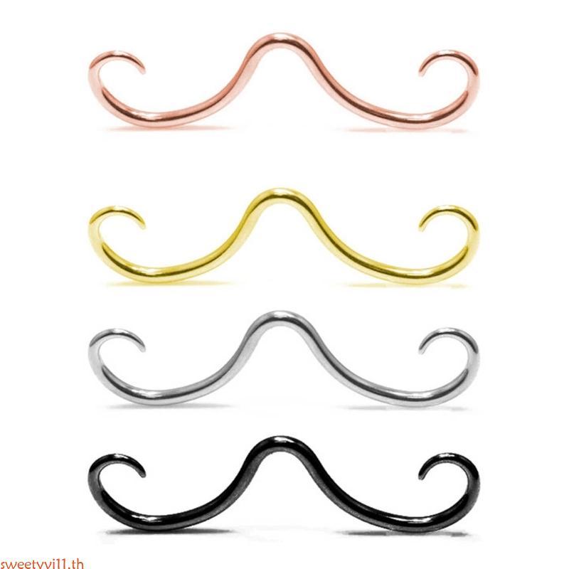 Sweetyvi1 สแตนเลส Septum หนวดจมูกแหวนเจาะเครื่องประดับ Septum เจาะแขวนสําหรับผู้หญิงและผู้ชาย