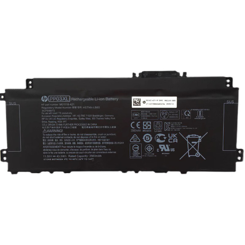 HP PP03XL HP Pavilion 13-BB Pavilion 13-bb0015tu Pavilion 13-bb0069TU Pavilion 14-dw0095tu