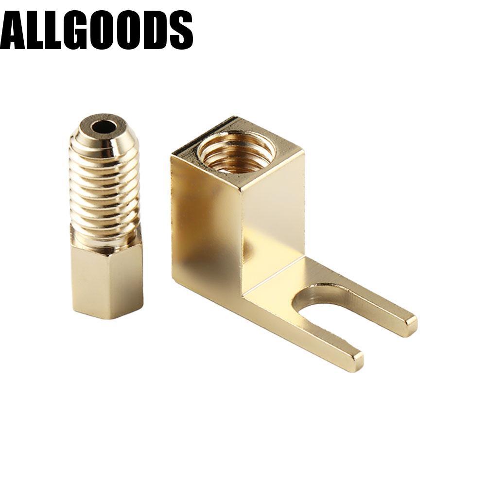 ALLGOODS Banana to Spade Adapte Banana Socket Spade Adapter 1 PC Banana Plug Metal Cable Connector S