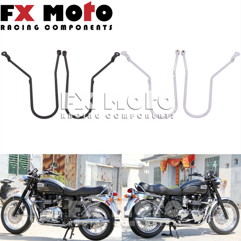เหมาะสําหรับ Triumph Bonneville T100 SE T120 T900 ด้านข้างกระเป๋าวงเล็บด้านข้างกล่องกระเป๋า