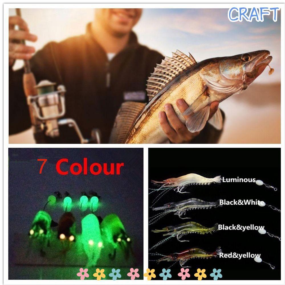 CRAFT Prawn Lure Creative Luminous Hook Worm Silicone