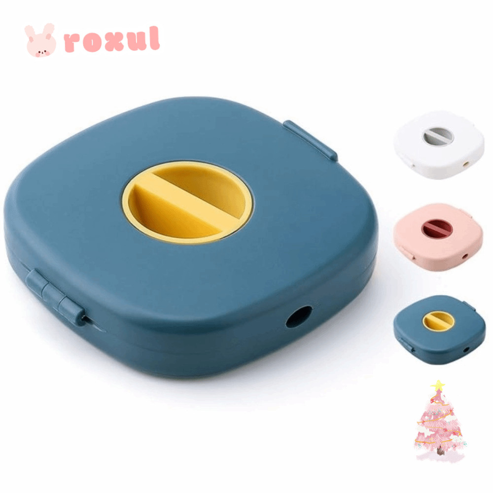 ROXUL ที่เก็บสายเคเบิลและสาย USB แบบหมุนได้ 2 ใน 1 ขนาดเล็กทนทาน