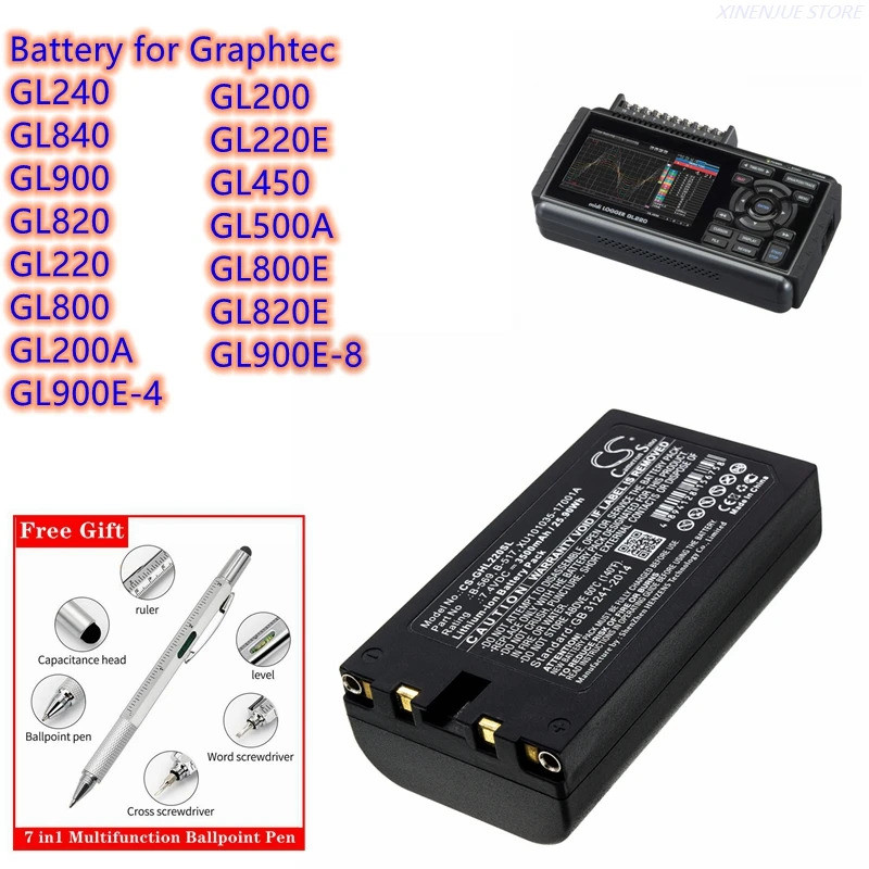 แบตเตอรี่ CS B-569,XU101035-17001A สําหรับ Graphtec GL240,GL840,GL900,GL820,GL220,GL800,GL200A,GL200