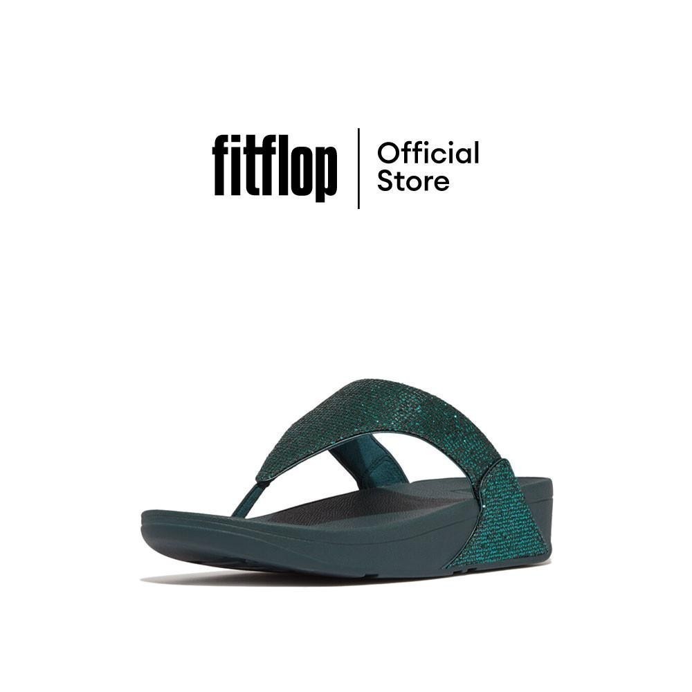 FITFLOP LULU GLITTERBALL TOE-POST รองเท้าแตะแบบหูหนีบผู้หญิง รุ่น IF9-B91 สี METALLIC DEEP TEAL – โปรปัง