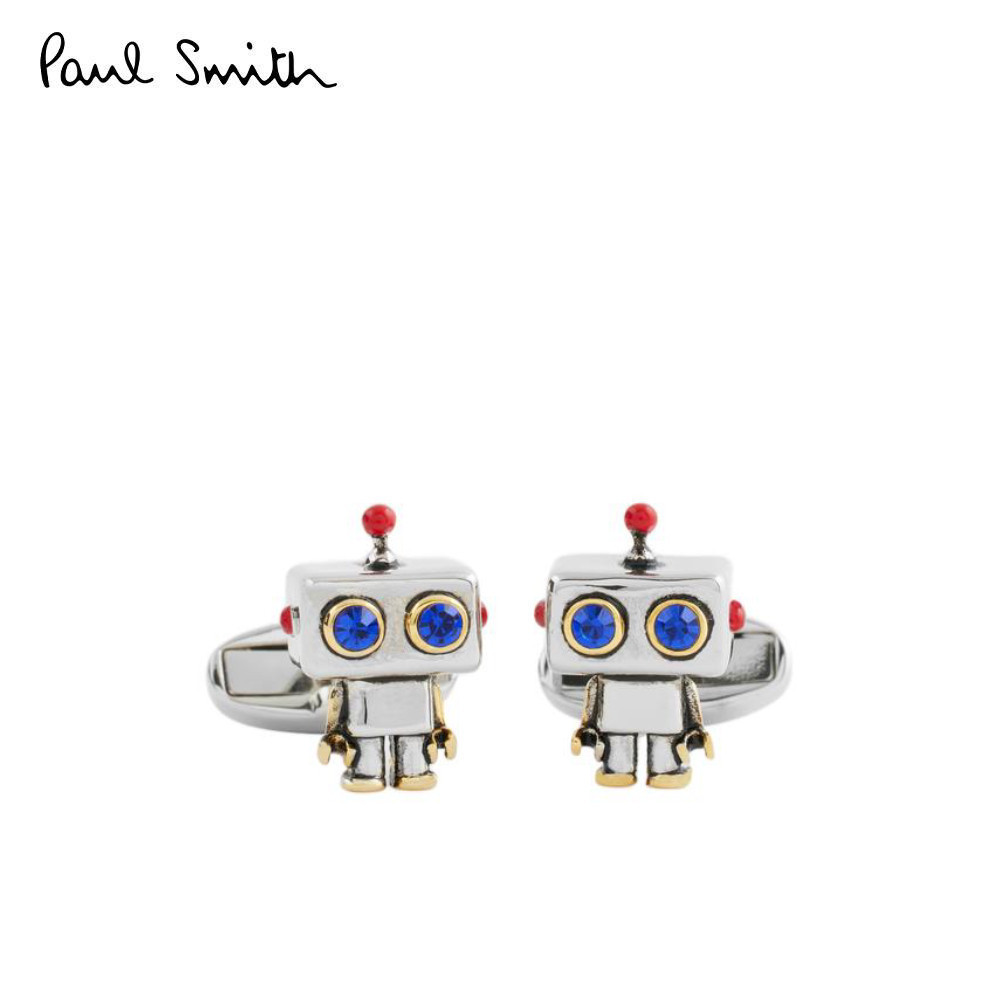 Paul Smith กระดุมข้อมือ รุ่น M1A-CUFF-TROBOT-82 สีเงิน