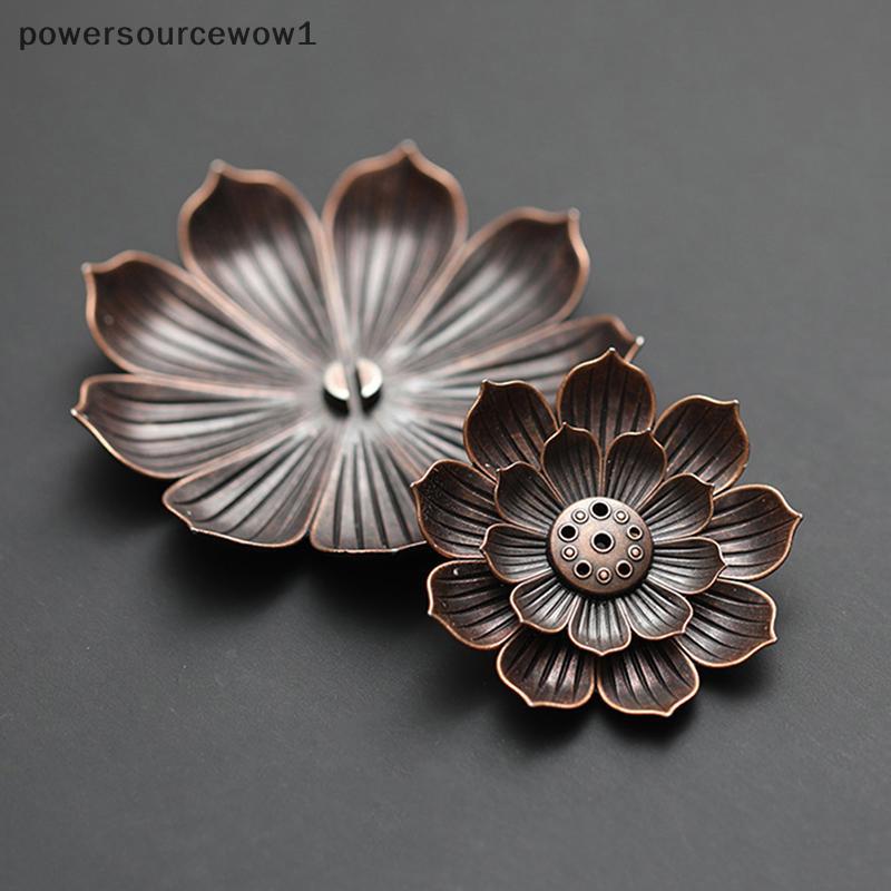 WOW Alloy กระถางธูป Sti ผู้ถือแผ่น Burner แผ่นพุทธศาสนา Coil Lotus Censer TH