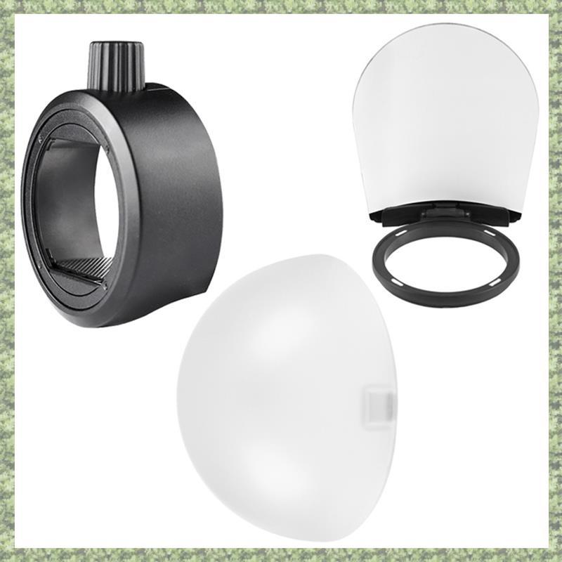 (K T) Dome Diffuser Bounce Card Flash Adapter Kit สําหรับกล้องสําหรับอุปกรณ์เสริม AD200