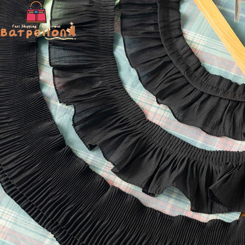 BARPELLON ชีฟองลูกไม้ Trims, ชีฟองกว้าง 9-12 ซม. Ruffled ลูกไม้ Trims, 2Yards จีบลูกไม้ผ้า