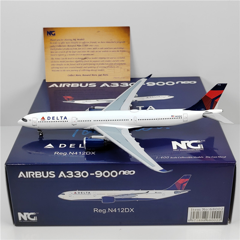 NG 68002 68003 1: 400 TAAA Airlines A330-900 N412DX N405DX โลหะผสม