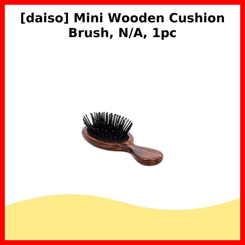 [daiso] Mini Wooden Cushion Brush, N/A, 1pc / Korean Cushion Brush / Compact Design / ของแท้ 100% โด