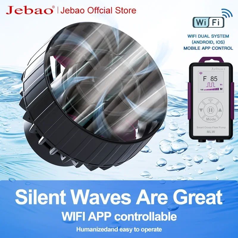 Jebao ALW Series Wave Maker Aquarium ปั๊มน้ํากรอง 12V 24V 7.5W 10W ~ 30W ถังปลา Ultra Quiet Operatio