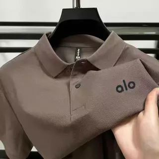 ผู้ชายแขนสั้นเสื้อโปโลฤดูร้อนสไตล์ใหม่เกาหลีรุ่นLapel Letterเย็บปักถักร้อยหล่อหลวมสบายๆธุรกิจAll-Match