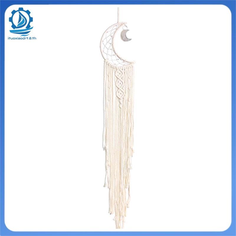 [itouoxiaodrt.8.th] Dream Catcher, Moon Dream Catcher พร้อมไฟ - ตกแต่งผนังห้องนอน, Dream Catcher ตกแ