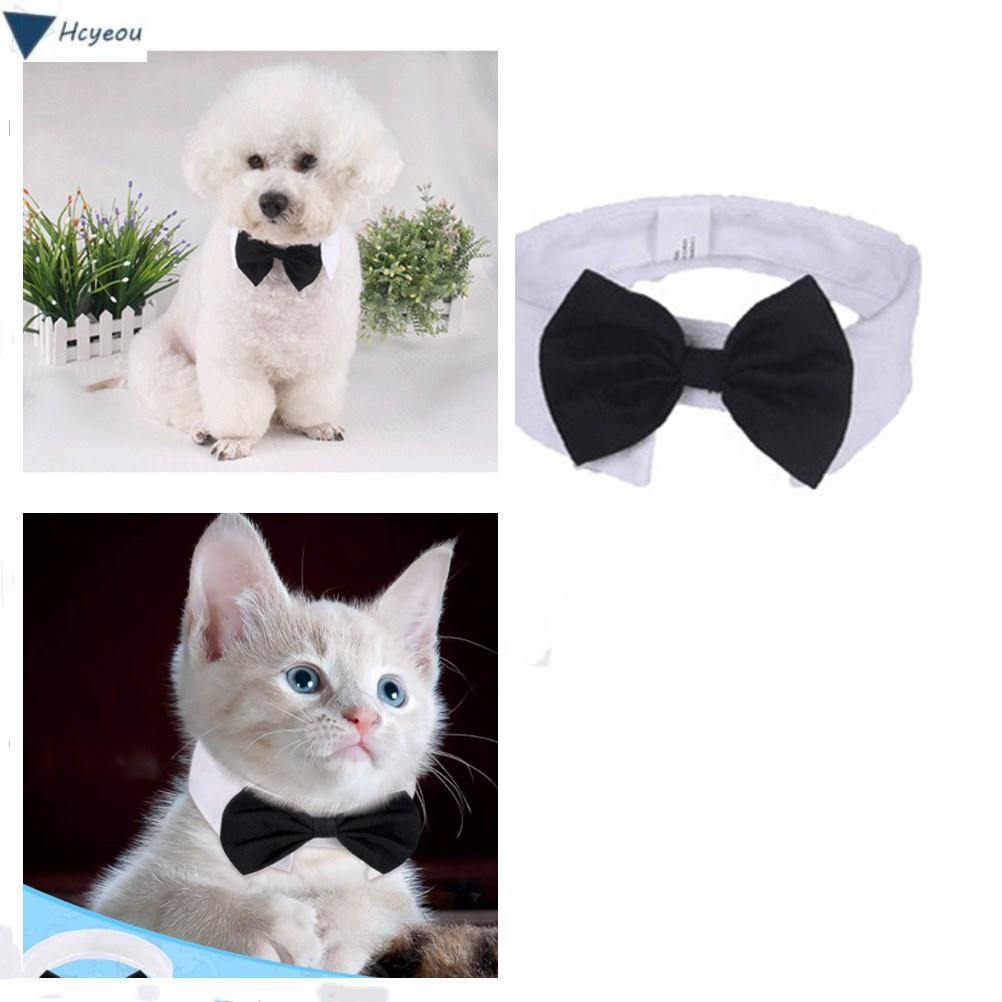 HCYEOU แมว Tuxedo Collar ปรับชุด Puppy Cat ลูกแมวสัตว์เลี้ยงอย่างเป็นทางการ Tuxedo