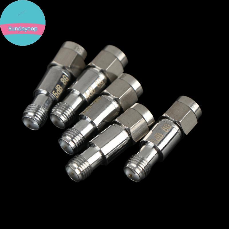 Sund 2W SMA Coaxial Fix Attenuator DC ถึง 8GHz 1dB 2dB 3dB 4dB 5dB สําหรับสัญญาณความถี่สูงการจับคู่ 