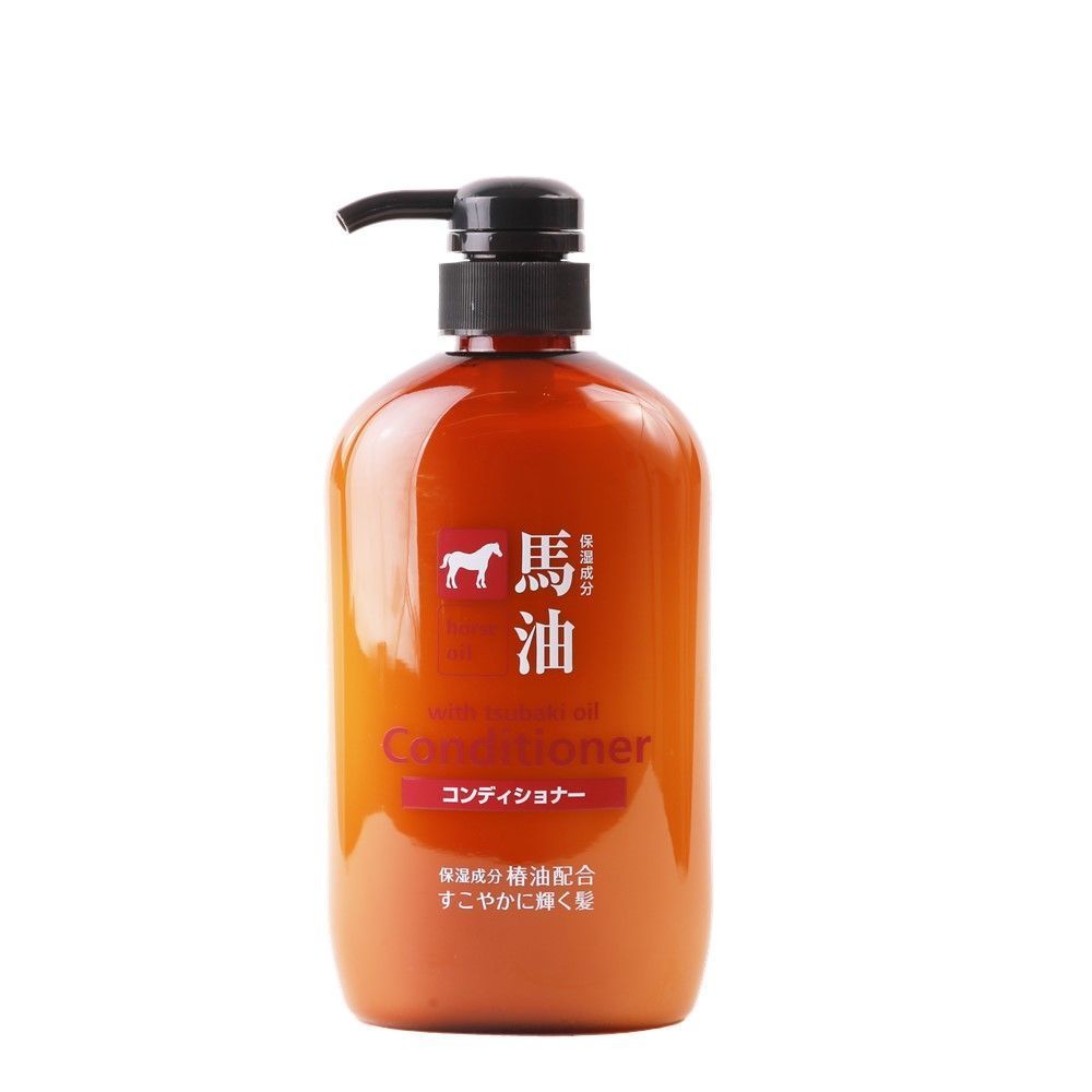 [สินค้าส่งด่วน] คุมาโนะ ฮอร์ทออย ซึบากิ ครีมนวด 600มล KUMANO HORSE OIL TUBAKI CONDITIONER600ML