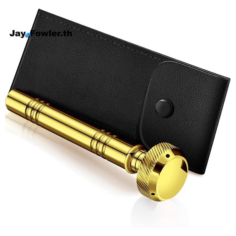 [Jay_Fower]Christian Pocket Holy Water Sprinkler with Leather Carrying Case Religious Pocket Stainle