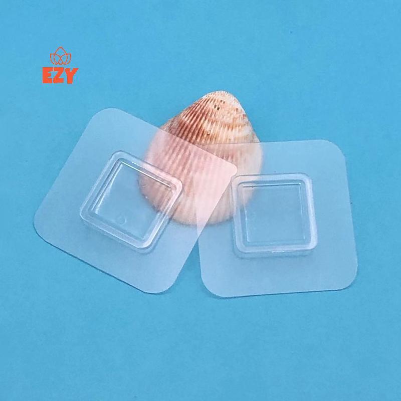 EZY 1 ชิ้น Wall Self กาวตะขอลวดโปร่งใสชั้นวาง Wall Mount Stier ด้าน Fixing Patch สําหรับห้องครัวห้องน้ํา Gadget ใหม่
