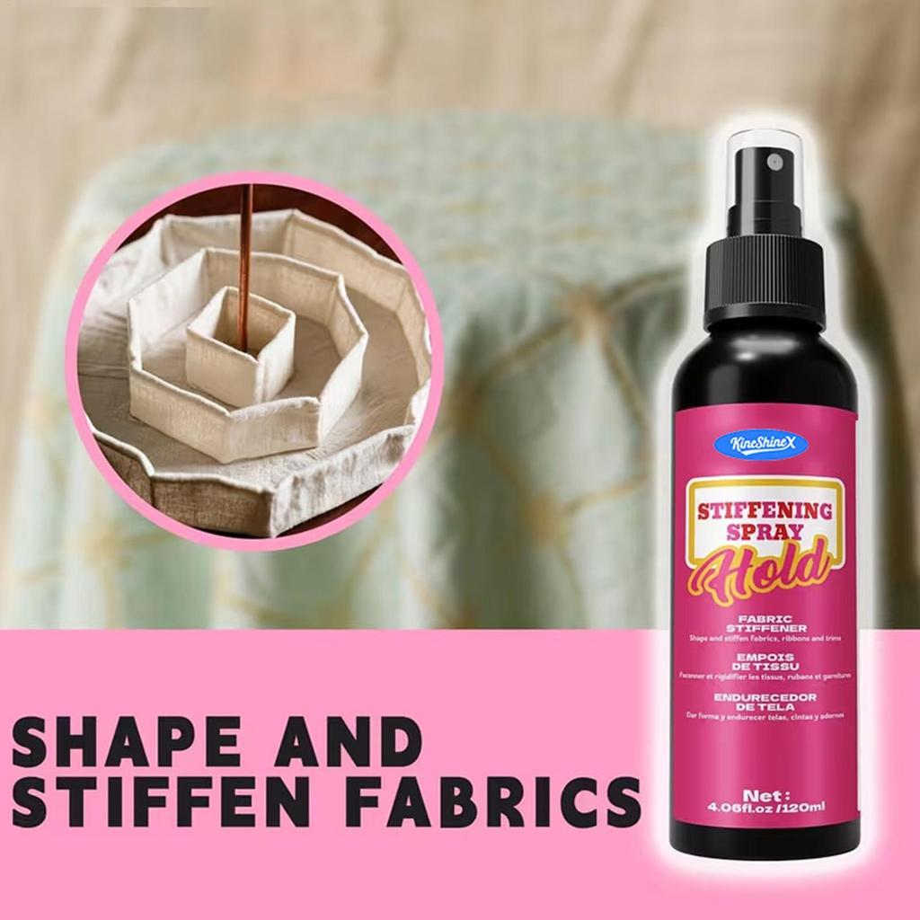ผ้าแข็งตัวสําหรับงานฝีมือ 120 มล. เสื้อผ้าป้องกันยุบมัลติฟังก์ชั่น Stiffener Stiffening Shaping ผ้า beqaxth