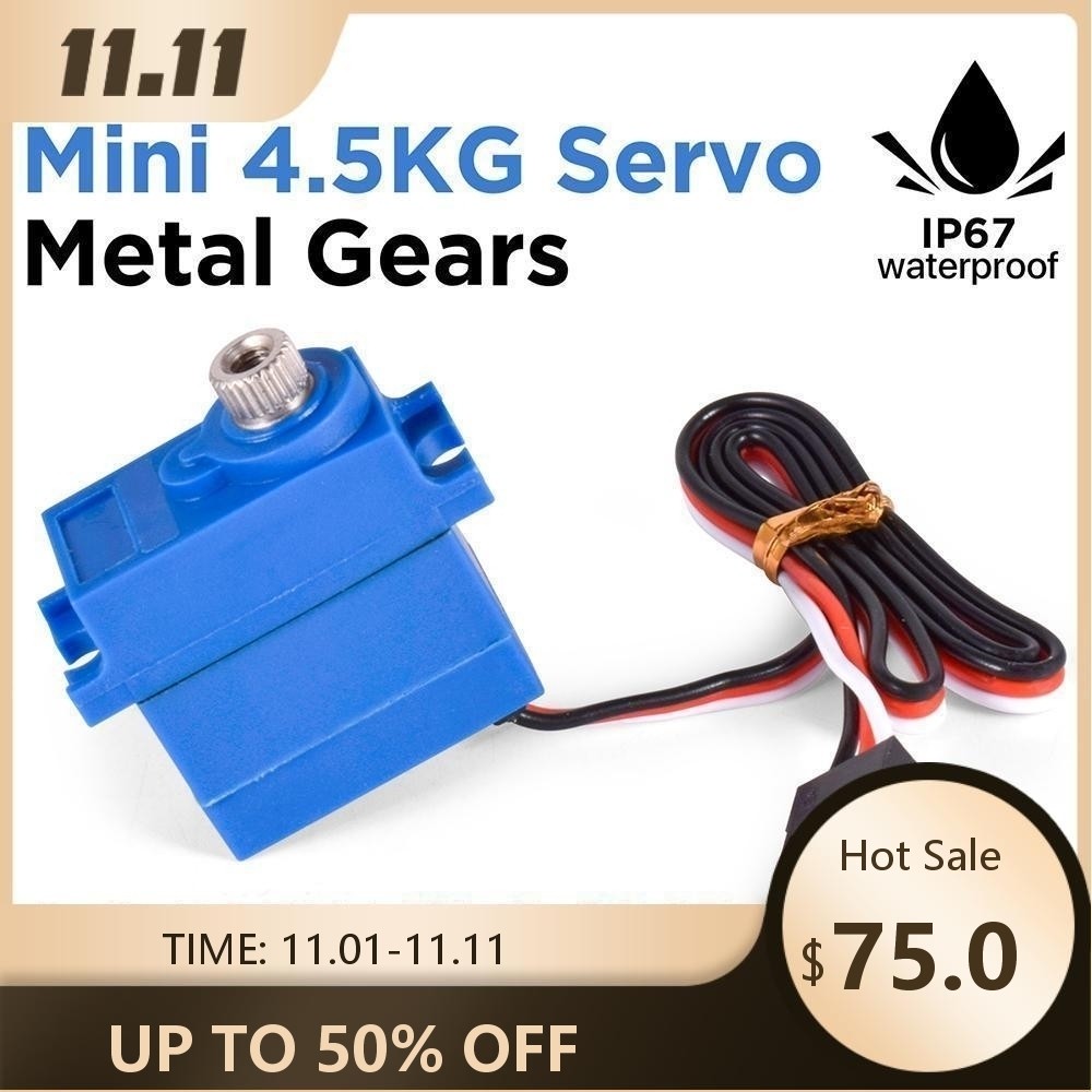 9imod 4.5KG Servo Mini เกียร์โลหะกันน้ํา 8.4V HV สําหรับ TRX4M 1/18 TRX4 1/10