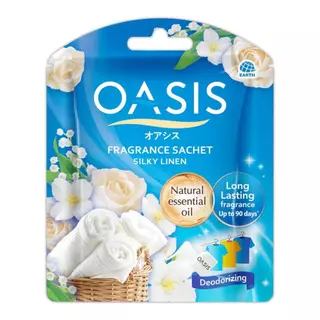 (แพ็ค 6 ซอง) OASIS FRAGRANCE SACHET ถุงหอมปรับอากาศโอเอซิส ขนาด 20 กรัม