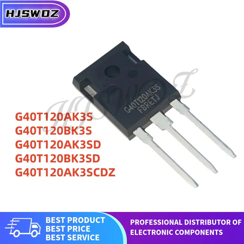 10PCS G40T120BK3S G40T120AK3SD G40T120BK3SD G40T120AK3SCDZ G40T120AK3S TO-247 IGBT หลอด mos ชิป ic G