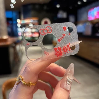 สติกเกอร์เลนส์ฟิล์มสําหรับiPhone 17 Pro Maxตัวป้องกันกล้องGlitterการ์ตูนโทรศัพท์มือถือโปร่งใสสติกเกอร์ด้านหลังสําหรับ17Pro 17Promaxอุปกรณ์เสริมตกแต่ง