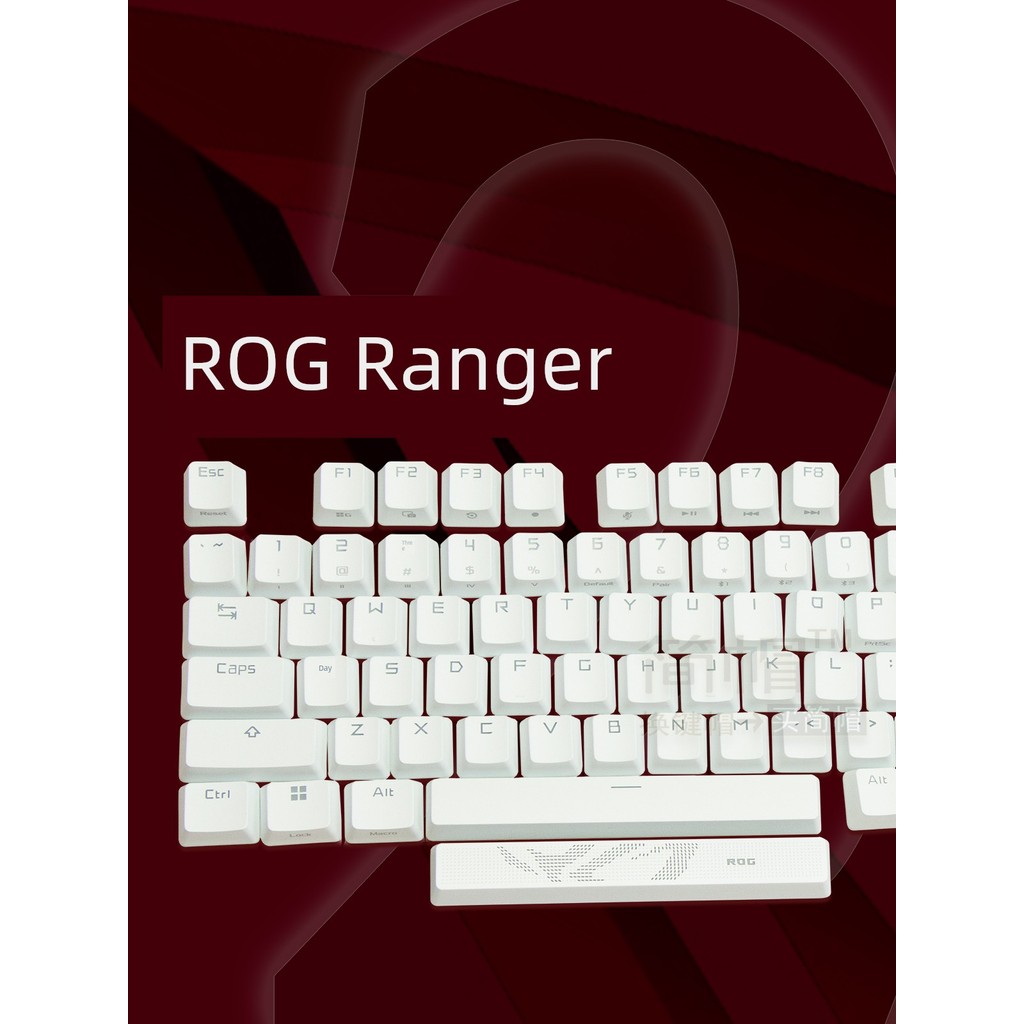 keyboard mechanical keyboard คีบอร์ด R ROG Ranger 2 White Keycap PBT Translucent Single Original Mec