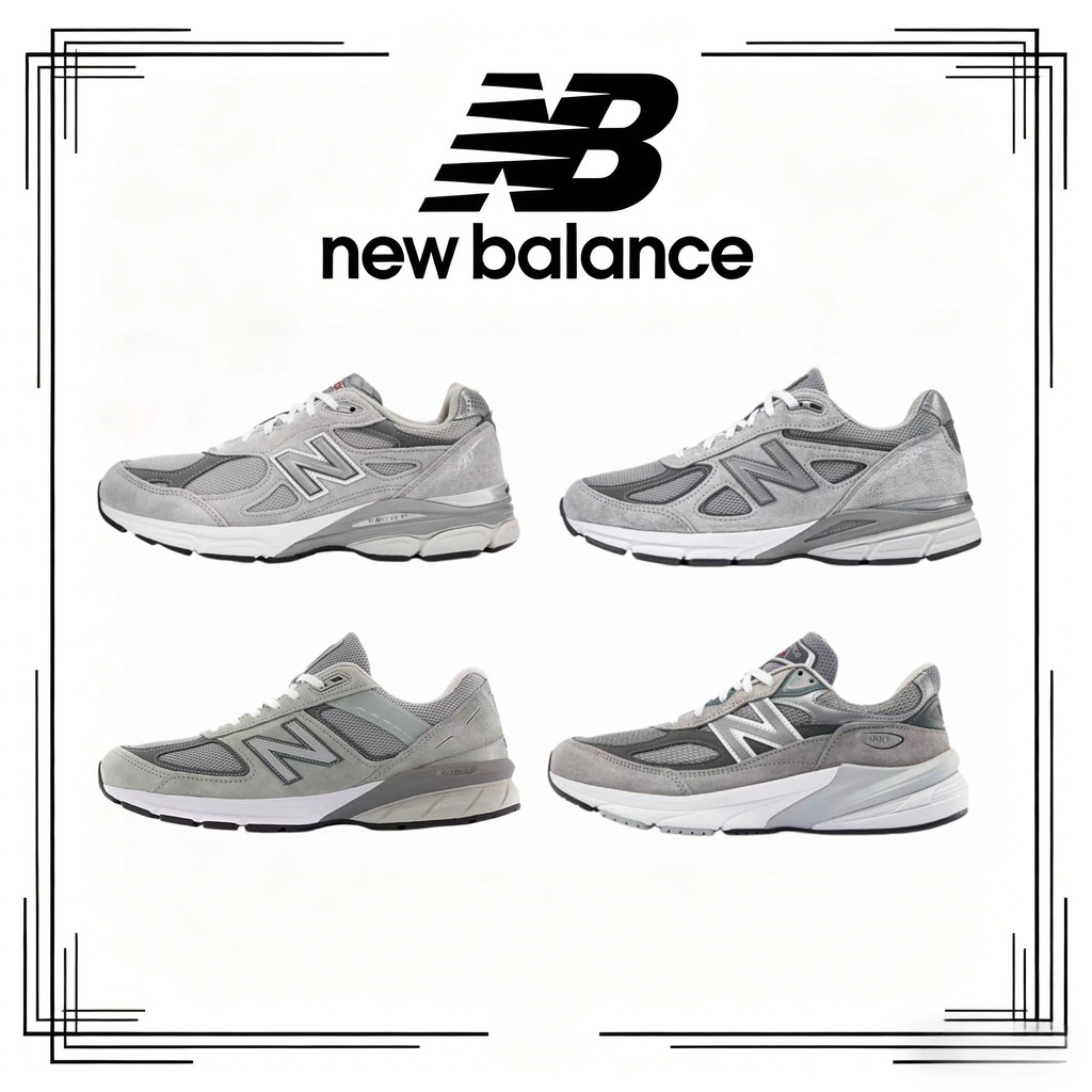 (ของแท้ 100%) New Balance NB 990 V3 V4 V5 V6 สีเทา รองเท้าวิ่งสำหรับทั้งชายและหญิง สวมสบาย ทันสมัย ส
