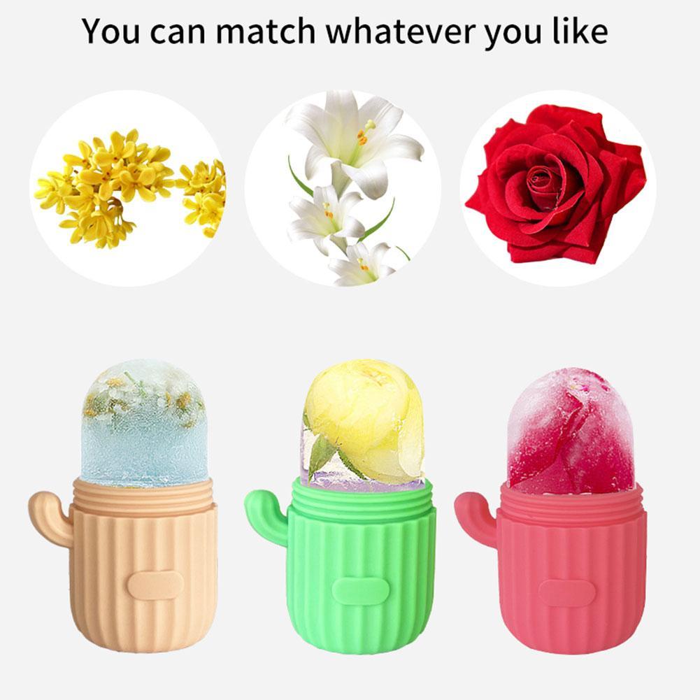 เครื่องนวดลูกกลิ้งน้ําแข็งซิลิโคนสําหรับใบหน้า Diy Ice Ball Skin Care เครื่องมือ Q5o4