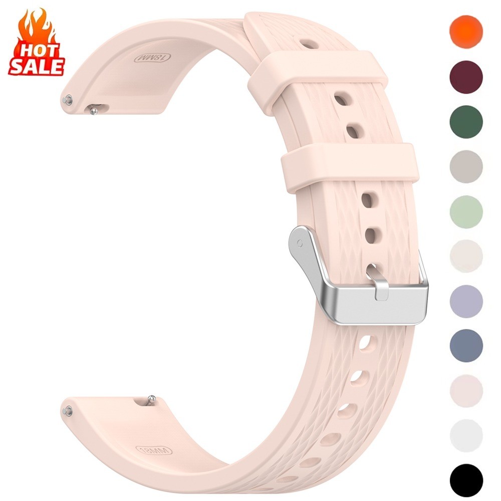18 มม.ซิลิโคนสําหรับ Huawei GT6 5 4 41 มม.Breathable เปลี่ยนสายนาฬิกาสําหรับOPPOนาฬิกาX2 Mini