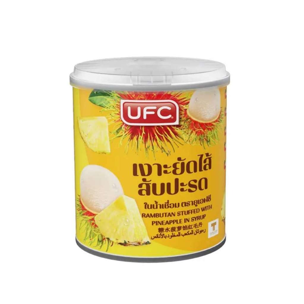 ยูเอฟซี เงาะสับปะรดในน้ำเชื่อม(UFC Rambutan Pineapple in Syrup 234g.)