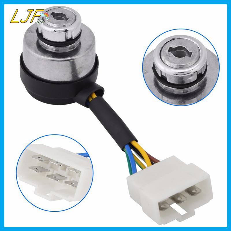 LJF 4/6 สายไฟเครื่องกําเนิดไฟฟ้าเบนซินเริ่มต้น Key Lobination สวิทช์สําหรับ 2-3KW 168F และ 5-8kw 188