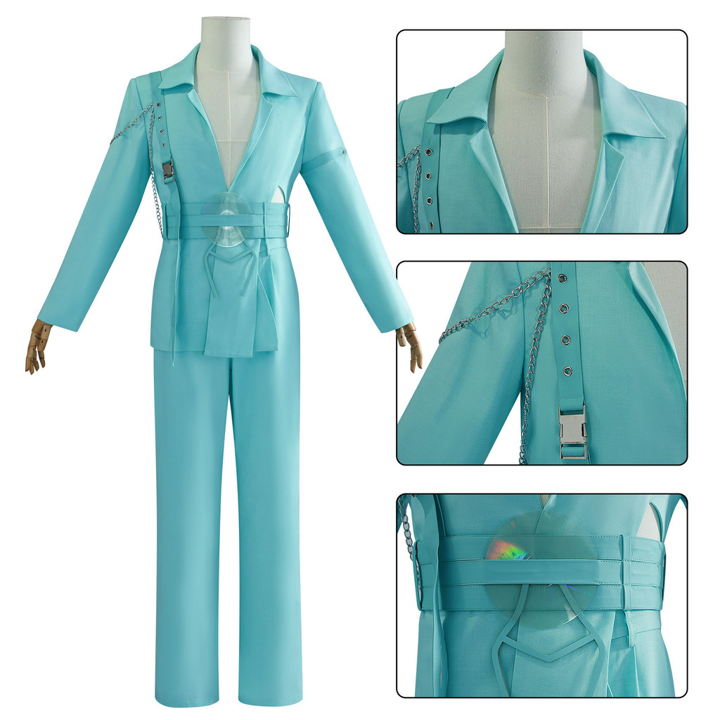 Alien stage cosplay costume R7 luka alienstage Blink Gone blue stage fashion performance costume