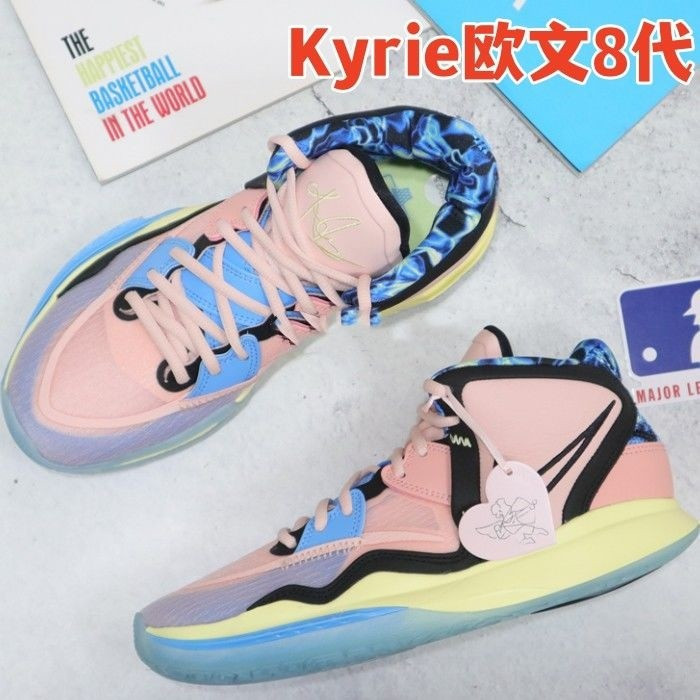 8th Generation Owen รองเท้าบาสเก็ตบอล Kyrie 8 ดอกไม้วันวาเลนไทน์จริง Combat Air Cushion ทนต่อการสึกห