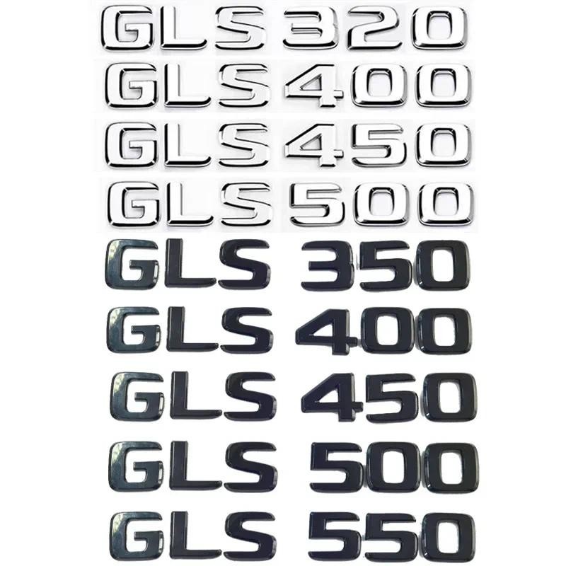 ABS รถ Trunk ตัวอักษรโลโก้สัญลักษณ์ Badge Decals สติกเกอร์สําหรับ Mercedes Benz GLS Class GLS400 GLS