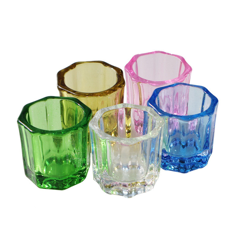 Spot Goods#Mixing cup Glass mixing cup Oral materials Dental octagonal cup Octagonal prism Adhesive 