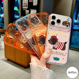 เคสไอโฟนAIR เคสแม่เหล็กโคโรนิ่งอ่อน ลายสุนัข คู่รัก น่ารัก เข้ากันได้กับIPhone 17 15 11 12 13 16 14 Pro Max 15 16 Plus