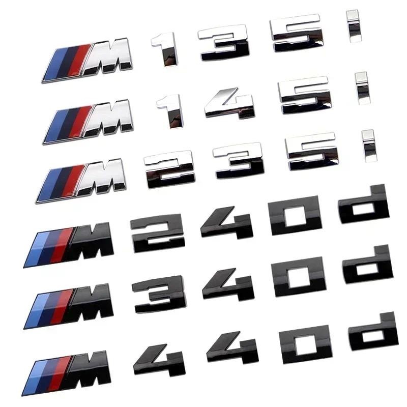 สําหรับ BMW M power เก่าสัญลักษณ์ป้ายโลโก้ M135d M135i M145d M145i M240d M240i M340d M340i M440d M44