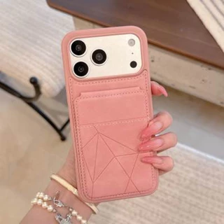 Magnetic Buckle Card Case เคสหนังโทรศัพท์มือถือ เหมาะสําหรับ Apple iPhone17/16/15/14/13/12/11 Series หรูหราธุรกิจหนัง Grain มาพร้อมวงเล็บรวมทุกอย่างกันกระแทก