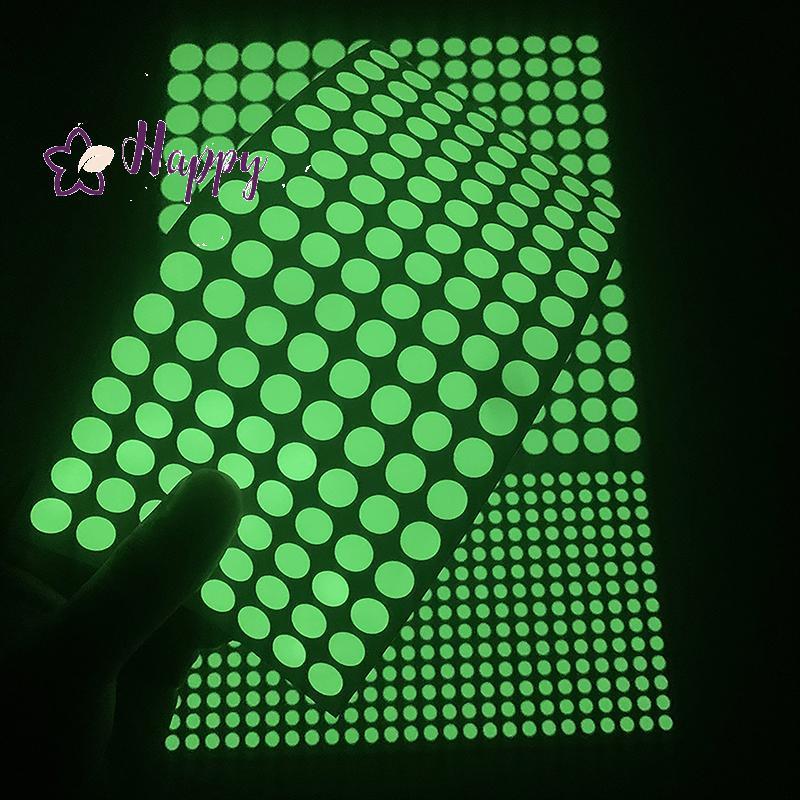 <Happybay> Luminous Dots Wall Stiers Fluorescent Home Childrens Room Wall DIY Self-กาวตกแต่งเรืองแสงใน Dark Stiers ลดราคา