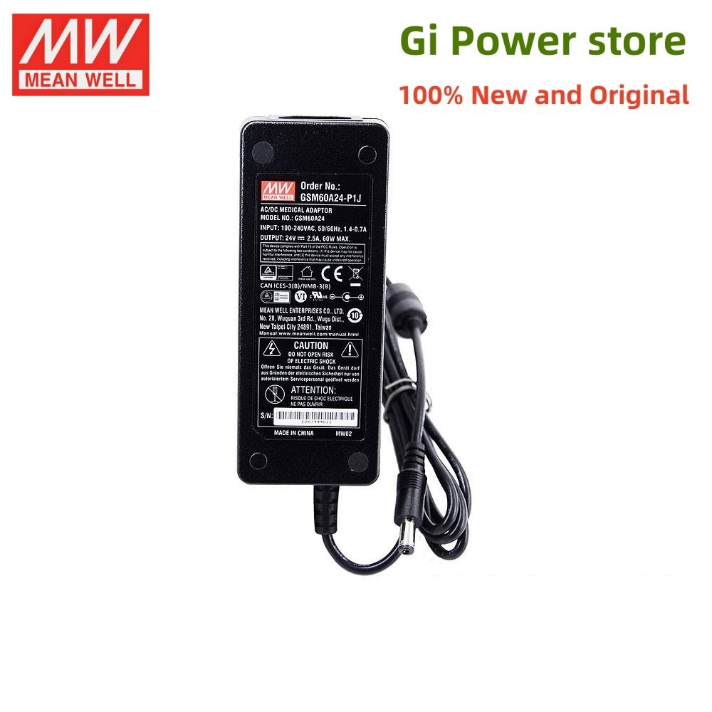 GSM60A 60W AC-DC Medical Adaptor GSM60A05-P1J GSM60A07/09-P1J GSM60A12-P1J GSM60A15-J GSM60A18P1J60P
