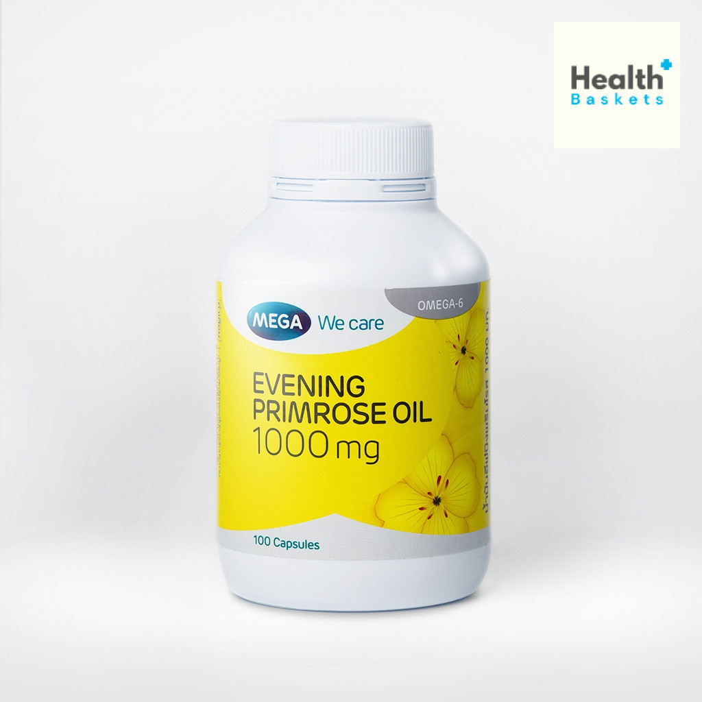 Mega Evening Primrose Oil 1000 mg อีฟนิ่งพริมโรส ขนาด 30 เม็ด [กระปุกเล็ก]