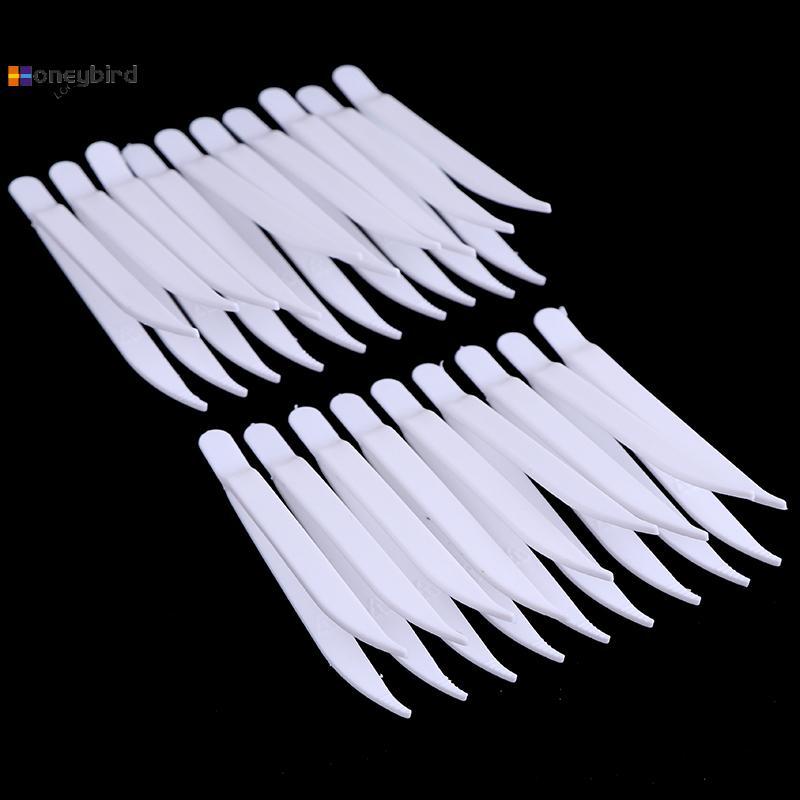 Honeybird 20 ชิ้นทิ้ง s พลาสติกทางการแพทย์ขนาดเล็กลูกปัด Forceps สําหรับเครื่องประดับทํา Nice