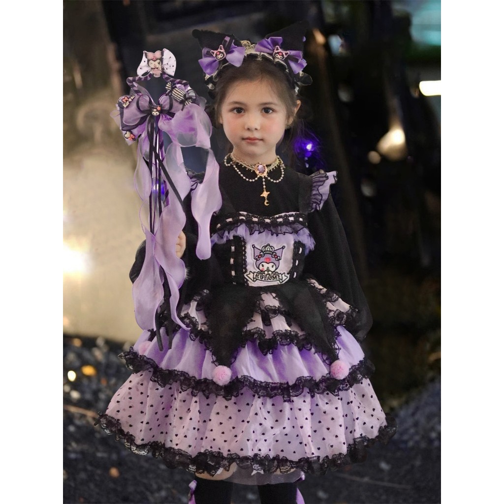 Lolita Lolita Fluffy ชุดวันเกิดชุดเจ้าหญิงฮาโลวีนสาว Lolita cos เสื้อผ้า