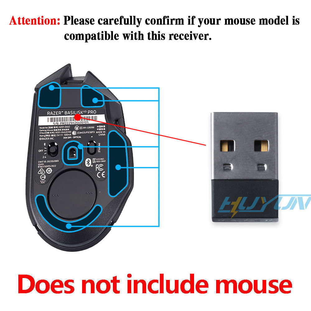 เหมาะสําหรับ Viper v2 Speed Version/Bacelona Speed X/Viper V2/V3/Speed Version Viper Mouse Receiver