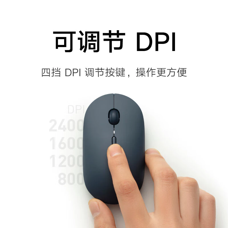 เมาส์ไร้สาย Xiaomi Mi Wireless Mouse 3 แบบพกพา สองโหมด thumbnail 5