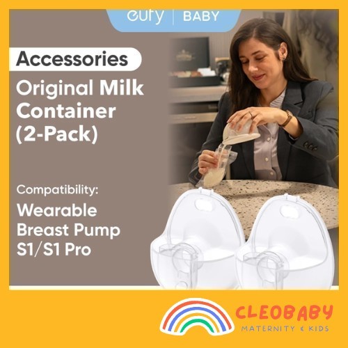 Eufy Milk Container (2-Pack) สําหรับเครื่องปั๊มนมแบบสวมใส่ E20 / S1 / S1 Pro