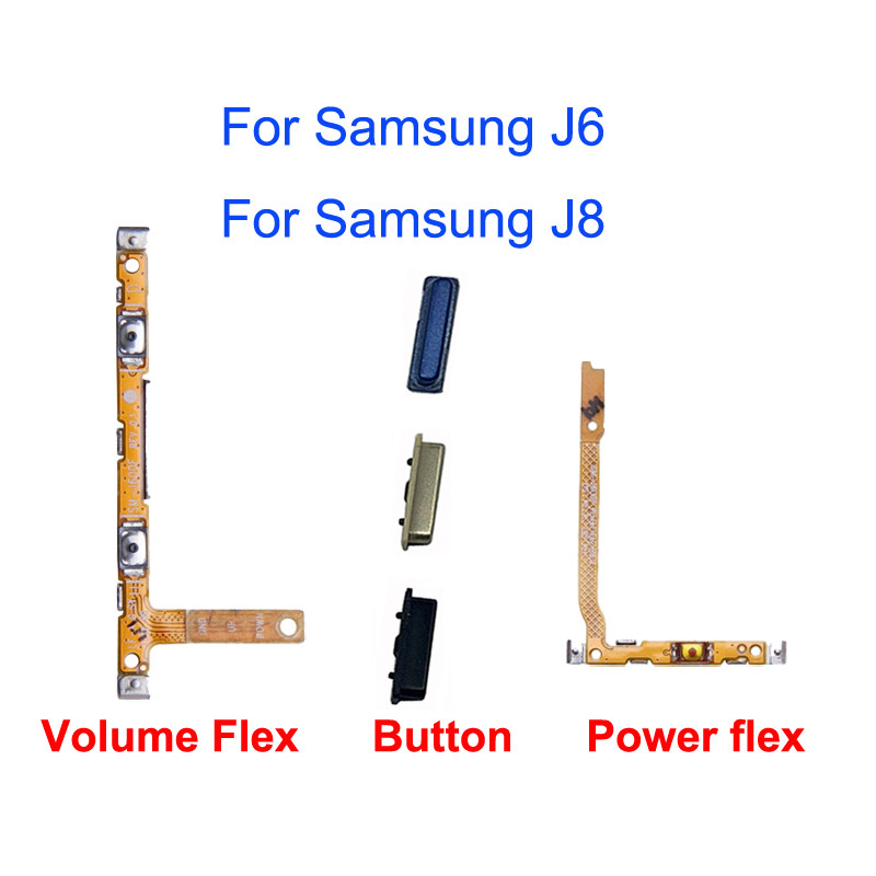 สําหรับปุ่มปรับระดับเสียงไฟ Samsung J6 J8 Flex